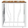 Mesa de centro acero inoxidable y madera reciclada plateada de vidaXL, Mesas de centro - Ref: Foro24-350048, Precio: 70,54 €,...