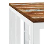Mesa de centro acero inoxidable y madera reciclada plateada de vidaXL, Mesas de centro - Ref: Foro24-350048, Precio: 70,54 €,...