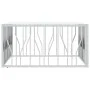 Mesa de centro acero inoxidable y vidrio plateado 100x100x50 cm de vidaXL, Mesas de centro - Ref: Foro24-350067, Precio: 288,...