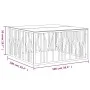 Mesa de centro acero inoxidable y vidrio plateado 100x100x50 cm de vidaXL, Mesas de centro - Ref: Foro24-350067, Precio: 288,...