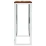 Mesa consola acero inoxidable madera maciza reciclada plateada de vidaXL, Mesas auxiliares - Ref: Foro24-350037, Precio: 108,...