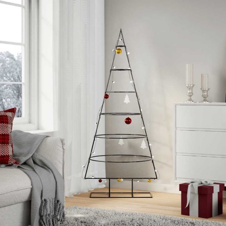Árbol de Navidad para decoración metal negro 150 cm en Decoración Festiva y Estacional | Comprar online en Foru.es