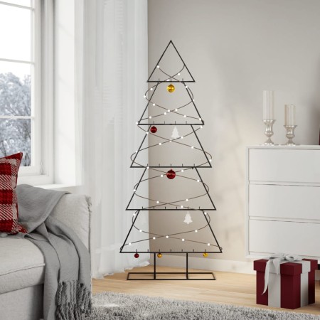 Árbol de Navidad para decoración metal negro 150 cm en Decoración Festiva y Estacional | Comprar online en Foru.es