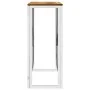 Mesa consola acero inoxidable y madera maciza acacia plateada de vidaXL, Mesas auxiliares - Ref: Foro24-350039, Precio: 161,9...