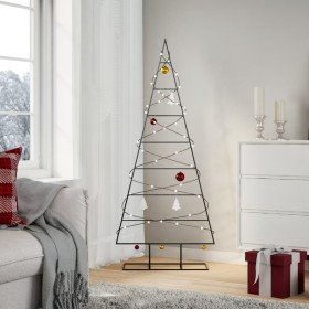 Árbol de Navidad para decoración metal negro 150 cm en Decoración Festiva y Estacional | Comprar online en Foru.es
