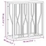 Console table stainless steel and solid silver acacia wood by vidaXL, Side tables - Ref: Foro24-350039, Price: 161,96 €, Disc...