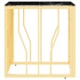 Mesa de centro de acero inoxidable y vidrio dorada 50x50x50 cm de vidaXL, Mesas de centro - Ref: Foro24-350044, Precio: 133,4...
