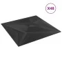Paneles de pared 48 uds XPS estrella negro 50x50 cm 12 m² de vidaXL, Recubrimiento de paredes - Ref: Foro24-356936, Precio: 1...
