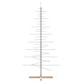 Árbol de Navidad metal negro con base de madera 210 cm en Decoración Festiva y Estacional | Comprar online en Foru.es