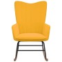 Silla mecedora de terciopelo amarillo mostaza de vidaXL, Mecedoras - Ref: Foro24-327750, Precio: 117,87 €, Descuento: %