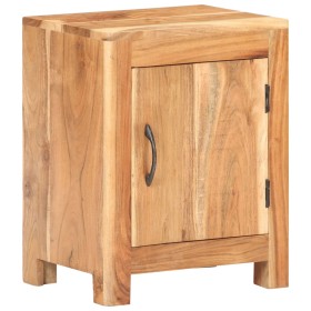 Mesita de noche de madera maciza de acacia 40x30x50 cm de vidaXL, Mesitas de noche - Ref: Foro24-320474, Precio: 87,42 €, Des...