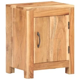 Mesita de noche de madera maciza de acacia 40x30x50 cm de vidaXL, Mesitas de noche - Ref: Foro24-320474, Precio: 86,42 €, Des...