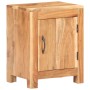 Mesita de noche de madera maciza de acacia 40x30x50 cm de vidaXL, Mesitas de noche - Ref: Foro24-320474, Precio: 87,42 €, Des...