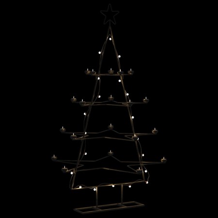 Árbol de Navidad para decoración metal negro 140 cm en Decoración Festiva y Estacional | Comprar online en Foru.es