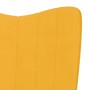 Silla mecedora de terciopelo amarillo mostaza de vidaXL, Mecedoras - Ref: Foro24-327750, Precio: 117,87 €, Descuento: %