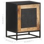 Mesita de noche de madera de mango rugosa 40x30x50 cm de vidaXL, Mesitas de noche - Ref: Foro24-323146, Precio: 97,48 €, Desc...