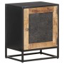 Mesita de noche de madera de mango rugosa 40x30x50 cm de vidaXL, Mesitas de noche - Ref: Foro24-323146, Precio: 97,48 €, Desc...