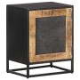 Mesita de noche de madera de mango rugosa 40x30x50 cm de vidaXL, Mesitas de noche - Ref: Foro24-323146, Precio: 97,48 €, Desc...