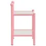 Mesitas de noche 2 unidades metal y vidrio rosa y transparente de vidaXL, Mesitas de noche - Ref: Foro24-325079, Precio: 58,6...