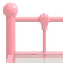 Mesitas de noche 2 unidades metal y vidrio rosa y transparente de vidaXL, Mesitas de noche - Ref: Foro24-325079, Precio: 59,3...