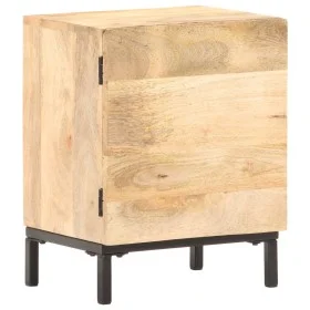 Mesita de noche de madera maciza de mango 40x30x51 cm de vidaXL, Mesitas de noche - Ref: Foro24-320225, Precio: 53,25 €, Desc...
