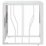 Mesa de centro acero inoxidable y vidrio plateada 50x50x50 cm de vidaXL, Mesas de centro - Ref: Foro24-350041, Precio: 91,63 ...