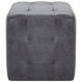 Mesitas de noche 2 uds piel de ante artificial gris 30x30x30cm de vidaXL, Mesitas de noche - Ref: Foro24-249015, Precio: 85,2...