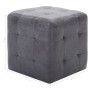 Mesitas de noche 2 uds piel de ante artificial gris 30x30x30cm de vidaXL, Mesitas de noche - Ref: Foro24-249015, Precio: 85,2...