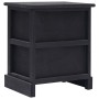 Mesitas de noche 2 unidades madera Paulownia negro 38x28x45 cm de vidaXL, Mesitas de noche - Ref: Foro24-284059, Precio: 71,3...