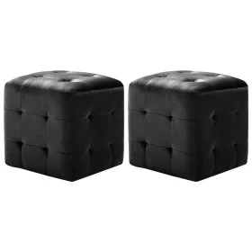 Mesitas de noche 2 unidades terciopelo negro 30x30x30 cm de vidaXL, Mesitas de noche - Ref: Foro24-249018, Precio: 88,35 €, D...