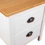 Mesita noche Hill 2uds madera maciza pino blanco 46x35x49,5 cm de vidaXL, Mesitas de noche - Ref: Foro24-288910, Precio: 118,...
