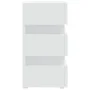 Mesita de noche luz LED madera de ingeniería blanco 45x35x67 cm de vidaXL, Mesitas de noche - Ref: Foro24-326840, Precio: 110...