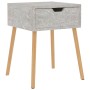Mesita de noche madera de ingeniería gris hormigón 40x40x56 cm de vidaXL, Mesitas de noche - Ref: Foro24-326803, Precio: 54,9...