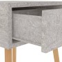 Mesita de noche madera de ingeniería gris hormigón 40x40x56 cm de vidaXL, Mesitas de noche - Ref: Foro24-326803, Precio: 54,9...