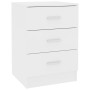 Mesitas de noche 2 uds madera contrachapada blanco 38x35x56 cm de vidaXL, Mesitas de noche - Ref: Foro24-800451, Precio: 99,3...
