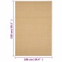 Alfombra de sisal natural 100x150 cm en Alfombras | Comprar online en Foru.es