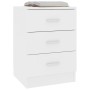 Mesitas de noche 2 uds madera contrachapada blanco 38x35x56 cm de vidaXL, Mesitas de noche - Ref: Foro24-800451, Precio: 99,3...