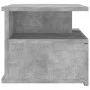 Floating bedside table 2 pcs concrete gray wood 40x31x27 cm by vidaXL, Nightstands - Ref: Foro24-800414, Price: 54,24 €, Disc...
