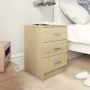 Bedside tables 2 units, particle board, Sonoma oak color, 38x35x56cm by vidaXL, Nightstands - Ref: Foro24-800457, Price: 100,...