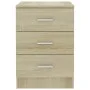 Mesitas de noche 2 uds aglomerado color roble Sonoma 38x35x56cm de vidaXL, Mesitas de noche - Ref: Foro24-800457, Precio: 100...