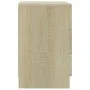 Mesitas de noche 2 uds aglomerado color roble Sonoma 38x35x56cm de vidaXL, Mesitas de noche - Ref: Foro24-800457, Precio: 100...