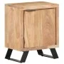 Solid acacia wood bedside table natural edge 40x30x50 cm by vidaXL, Nightstands - Ref: Foro24-323519, Price: 111,68 €, Discou...