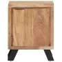 Mesita de noche madera maciza acacia borde natural 40x30x50 cm de vidaXL, Mesitas de noche - Ref: Foro24-323519, Precio: 111,...