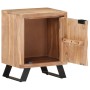 Mesita de noche madera maciza acacia borde natural 40x30x50 cm de vidaXL, Mesitas de noche - Ref: Foro24-323519, Precio: 118,...