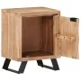 Solid acacia wood bedside table natural edge 40x30x50 cm by vidaXL, Nightstands - Ref: Foro24-323519, Price: 111,68 €, Discou...
