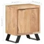 Solid acacia wood bedside table natural edge 40x30x50 cm by vidaXL, Nightstands - Ref: Foro24-323519, Price: 111,68 €, Discou...