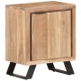 Mesita de noche madera maciza acacia borde natural 40x30x50 cm de vidaXL, Mesitas de noche - Ref: Foro24-323519, Precio: 118,...