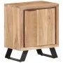 Solid acacia wood bedside table natural edge 40x30x50 cm by vidaXL, Nightstands - Ref: Foro24-323519, Price: 111,68 €, Discou...