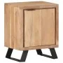 Solid acacia wood bedside table natural edge 40x30x50 cm by vidaXL, Nightstands - Ref: Foro24-323519, Price: 111,68 €, Discou...