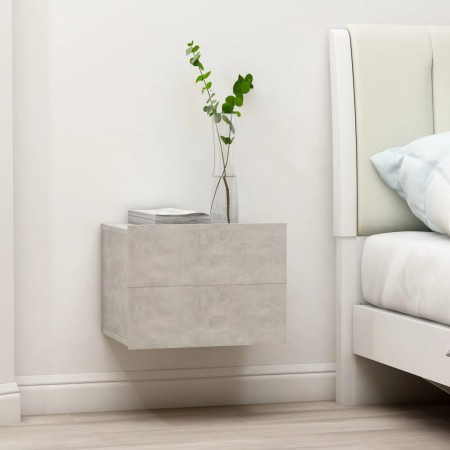 Mesita de noche madera contrachapada gris hormigón 40x30x30 cm de vidaXL, Mesitas de noche - Ref: Foro24-801061, Precio: 39,1...